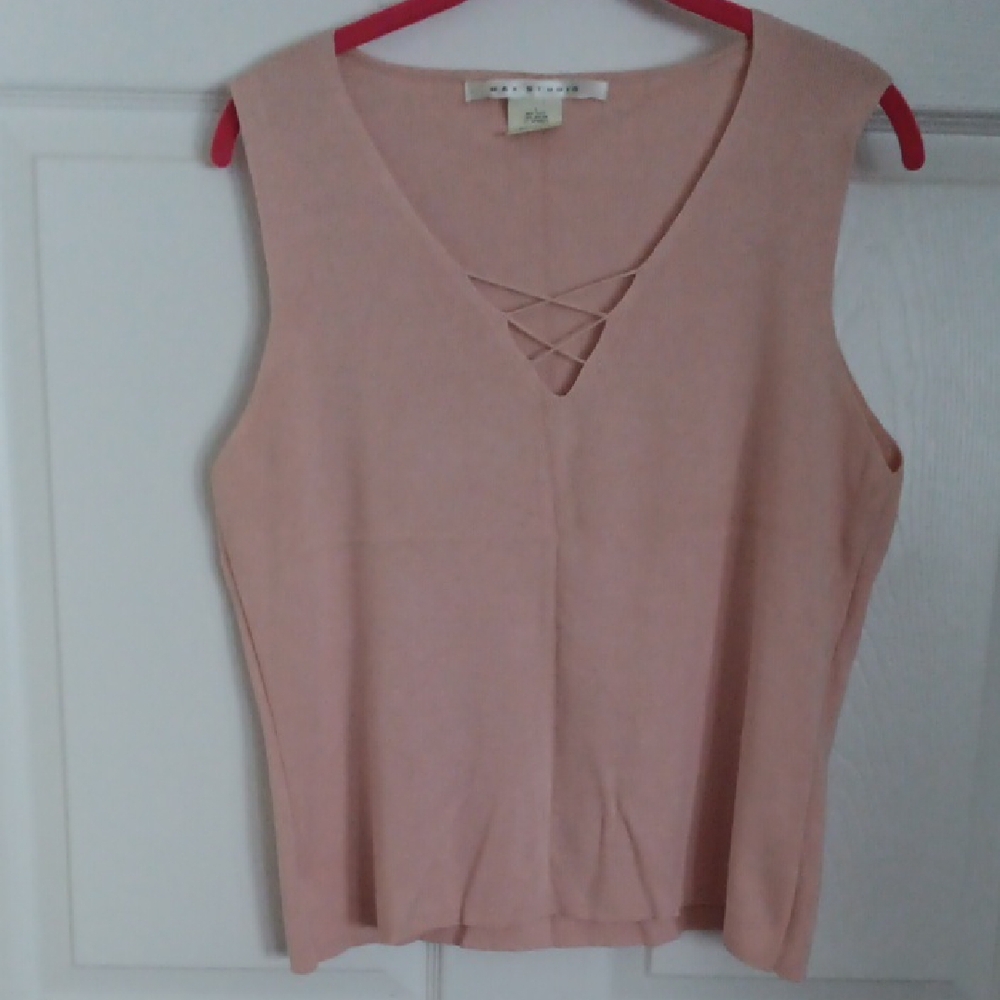 Pink Sleeveless Top